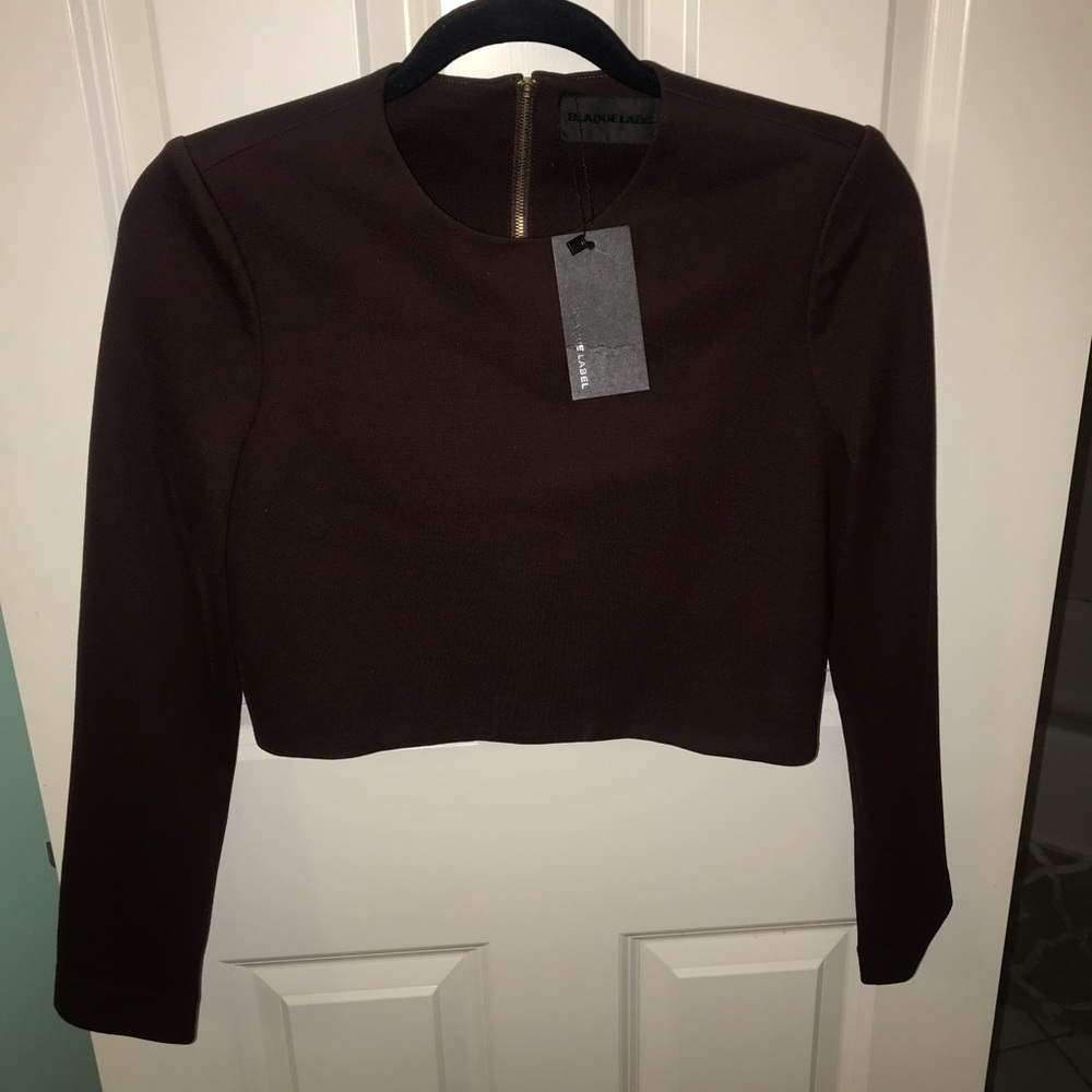 NWT Blaque Label Cropped Long Sleeve